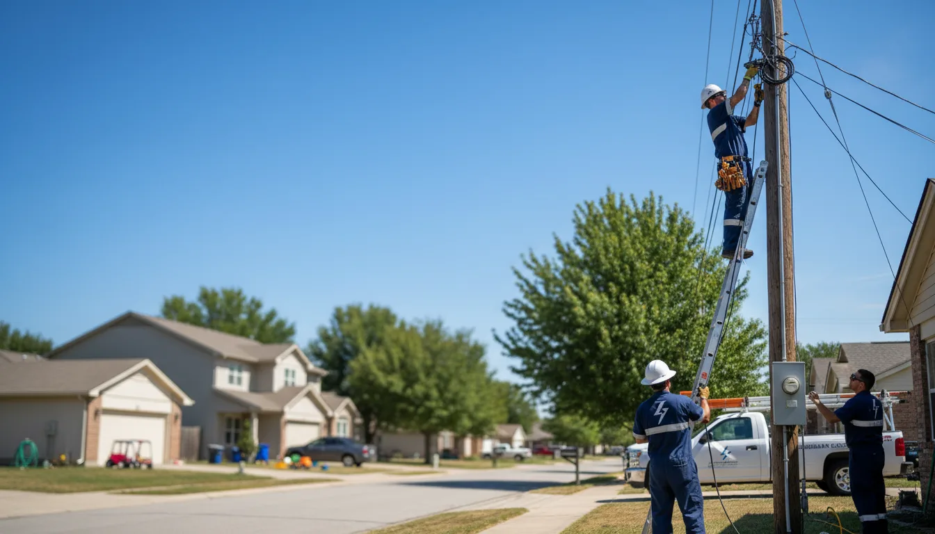 Residential electrician providing installation services in Smithton, MO